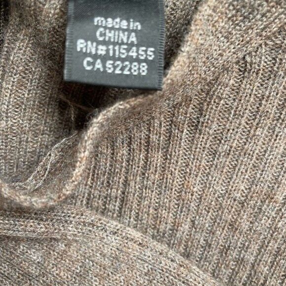 Mango Women's Heather Brown Ripped Soft Knit Sweater Size S - Picture 10 of 10